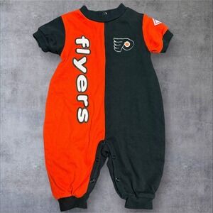 Vintage‎ 90s Philadelphia Flyers  6/9 Months Jumper Kids NHL Hockey